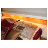 Burl Bed & Bedside Cabinets Set