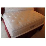 Burl Bed & Bedside Cabinets Set