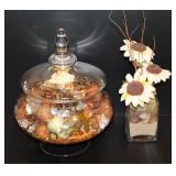 Potpourri Dish & Floral