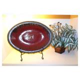 Decorative Platter & Plant
