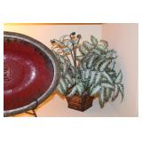 Decorative Platter & Plant