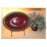Decorative Platter & Plant