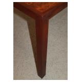 Mid-Century Modern Parsons Burl Dining Table