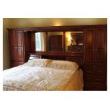 Amish Oak King Storage Bed