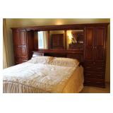 Amish Oak King Storage Bed