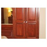 Amish Oak King Storage Bed