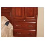 Amish Oak King Storage Bed