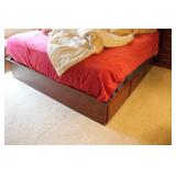 Amish Oak King Storage Bed