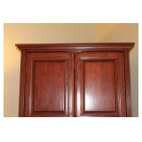 Amish Oak Media Armoire Chest