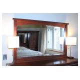 Amish Oak Dresser & Mirror