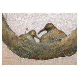 Mother and Baby Bird Nest Wall Decor
