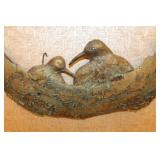 Mother and Baby Bird Nest Wall Decor