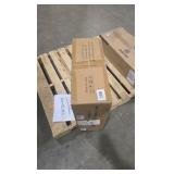 lot of 2-20 in. Smart Indoor Black Enclosed Flush Mount Ceiling Fan with RGB LED, Dimable, Voice/App/Remote Control