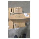 lot of 2--20 in. Dimmable LED Smart Indoor Black Modern Flush Mount Ceiling Fan with Light Kit and Remote Control Living Room