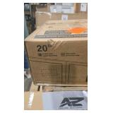 20 in. Indoor LED Black Low Profile Ceiling Fan Flush Mount Smart App Remote Control Dimmable Lighting