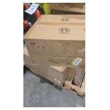 lot of 2--HINNIXY 20 in. Outdoor Black Ceiling Fan with lights, IP65 Waterproof Hanging Fan with Remote Control Smart App for Patio Porch