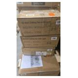 (3) HINNIXY 42 in. Indoor White Standard Ceiling Fan with 3-Color Temperature Integrated Led with Remote Control