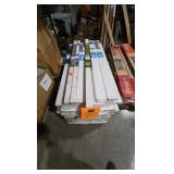 huge assorted lot of glass shower doors and tracks