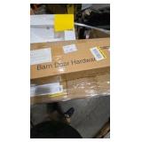 WINSOON 10 ft. /120 in. Top Mount Sliding Barn Door Hardware Track Kit for Double Doors with Non-Routed Floor Guide