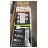 Andersen 36 in. x 80 in. LuminAire White for Single Entry Door 32 in.-36 in. Universal Handed Aluminum Retractable Screen Door