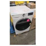 LG 24 in. W 4.2 Cu. Ft. Ventless Stackable Compact SMART Electric Dryer in White with Dual Inverter HeatPump Technology
