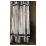 (5) Regalo Easy Fit Wooden Decor Adjustable 42-Inch Extra Wide Baby Gate, Natural Wood