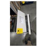 54 in. x 22 in. Vanity Top With Back splash - White