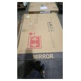 Vosuja White 32 in W x 24 in. H Arch LED Makeup Mirror Tabletop Mounted Vanity Mirror with 10 x Magnifying Glass