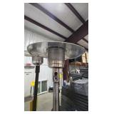 Hampton Bay 48000 BTU Stainless Steel Propane Standing Patio Heater with Wheels