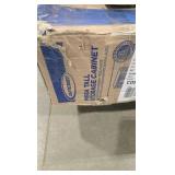 Suncast Plastic Freestanding Garage Cabinet in Platinum (40 in. W x 80 in. H x 20 in. D)