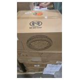 20" brown celing fan with light