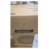 HINNIXY 20 in. Smart Indoor Matte White Flush Mount Color Changing LED Ceiling Fan with Light Kit and Remote and App Control