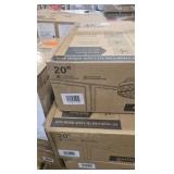 HINNIXY 20 in. Smart Indoor Fresh White Crystal Flush Mount Color Changing LED Ceiling Fan with Light Kit and Remote App Control