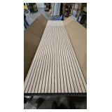 (6) sunwings 2/5 in. x 1.96 ft. x 7.87 ft. Natural Oak Wood Slat Acoustic Panels 3D Decorative Wall Paneling (186 sq. ft.)