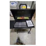 Nexgrill Oakford Outpost 29-Offset Smoker Charcoal Grill in Black