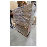 (28)Monument 673776 4-Light White Rectangular Flushmount