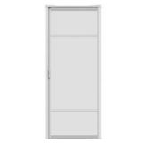 Weather Star 36 in. x 96 in. Brisa White Tall Retractable Screen Door