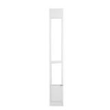 VEVOR 8.25 in. x 12.25 in. M White Pet and Dog Patio Door Insert for 76 in. to 81 in. Aluminum Sliding Glass Door