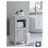 Glacier Bay Shaker Style 16 in. W x 12 in. D x 27.7 in. H Floor Cabinet in Dove Gray