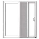 Andersen LuminAire for Sliding Patio Doors 72 in. x 80 in. Universal White Aluminum Gliding Retractable Screen Door