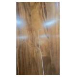 Hampton Bay 8 ft. L x 25 in. D Finished Saman Solid Wood Butcher Block Countertop in with Live Edge