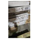 huge assorted lot of glass shower doors and tracks