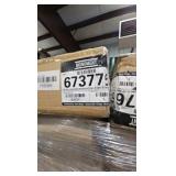 (12) Monument 673776 4-Light White Rectangular Flushmount