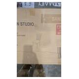 Baxton Studio Minette Sand and Dark Brown Fabric Dining Chair (Set of 4)