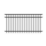 (20) Ironcraft Berkshire 4-ft H x 6-ft W Black powder-coated Aluminum Yard Spaced picket Fence panel