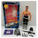 Pre-Owned 1992 12" GI Joe Hall Of Fame (Major Blood) Action Figure (With Original Box) Chest Plate Missing