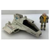 Vintage GI Joe Sharc With Action Figure (Mostly Complete Missing A Couple Pieces)