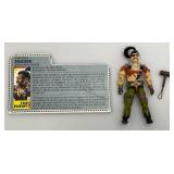 1990 GI Joe (Zanzibar Dreadnok Pirate) Cobra Action Figure With File Card