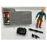 1989 GI Joe (DOWNTOWN) Mortar Man Action Figure With File Card And More (Almost Complete)