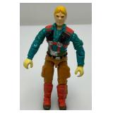 1989 GI Joe (DOWNTOWN) Mortar Man Action Figure With File Card And More (Almost Complete)